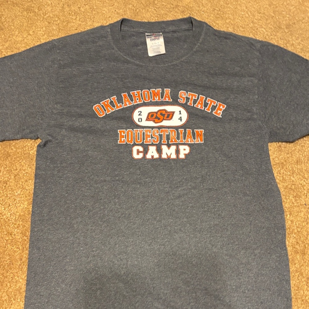 Oklahoma State Equestrian Camp Gray T-Shirt